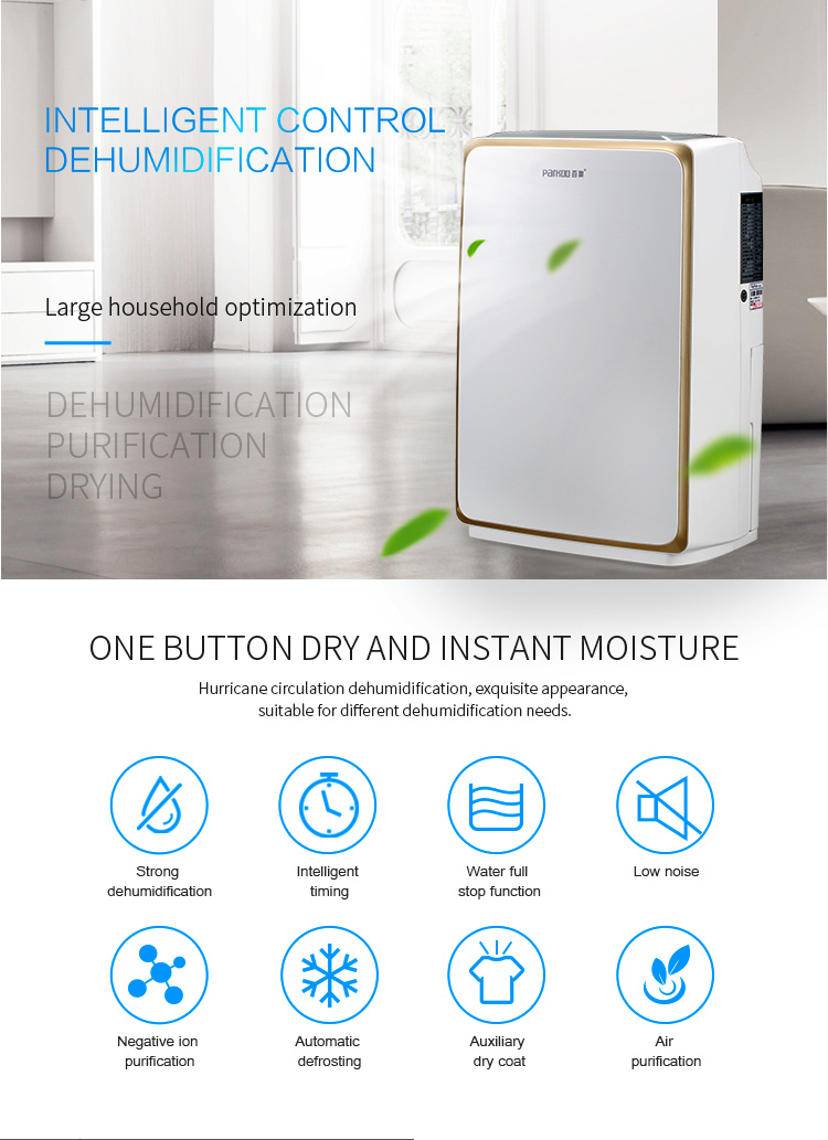 Defrosting 12L/Day 215W Small Home Dehumidifier