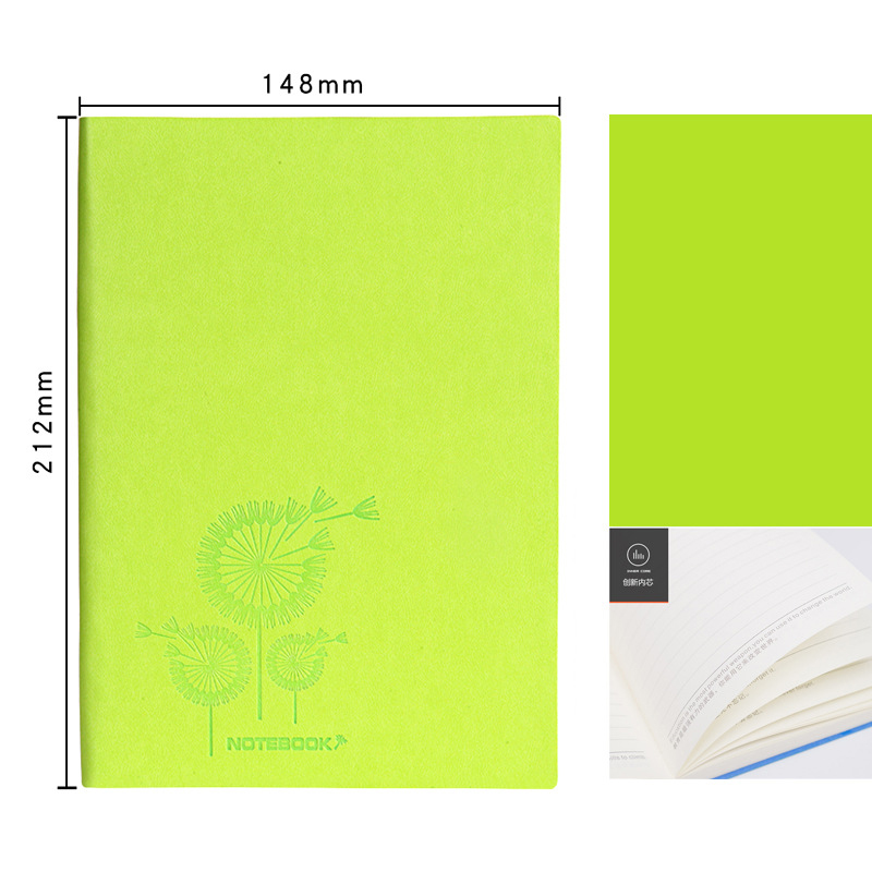 2022 Custom Logo Pu Leather Softcover Notebook Journal for Daily Weekly Monthly Planner