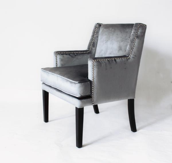 French style chair Newest Solid Wood Living Room Furnitur , velvet Fabric Accent