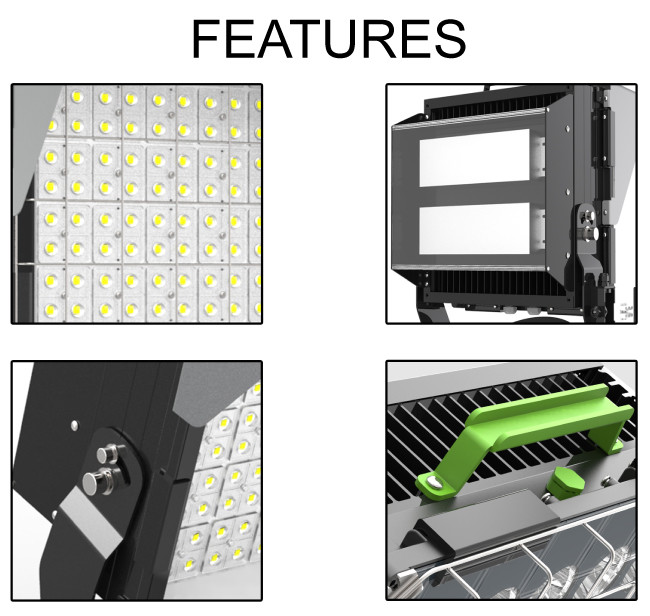 High Lumen SMD Waterproof LED Football Stadium Lights Meanwell / Inventronics Driver