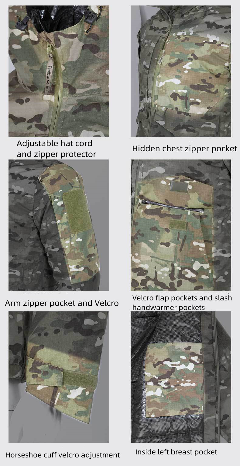Custom FG Camouflage Uniform Heat Reflective Tactical Jacket Wind Proof