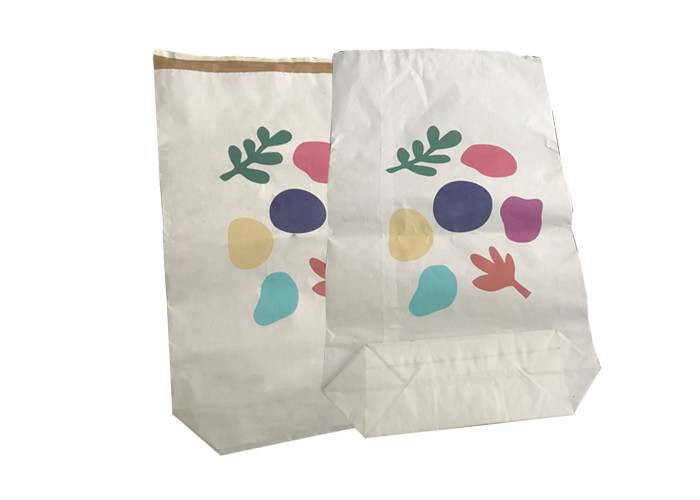 White Brown Food Grade Multiwall Kraft Paper Bags Heat Sealed Paper Bags