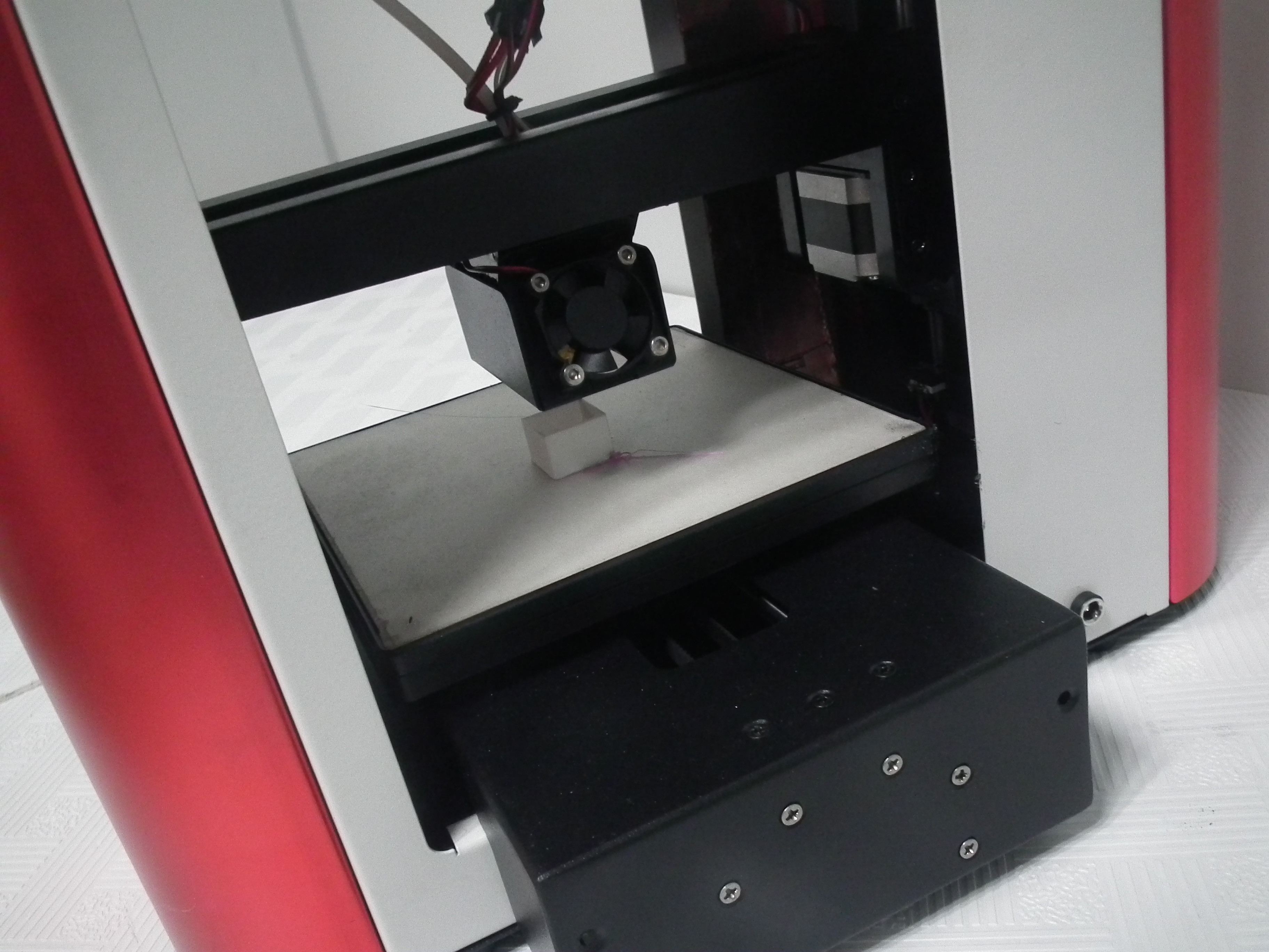 ABS PLA Filament Industrial 3D Printing Machines Red Small Model Stable Printing