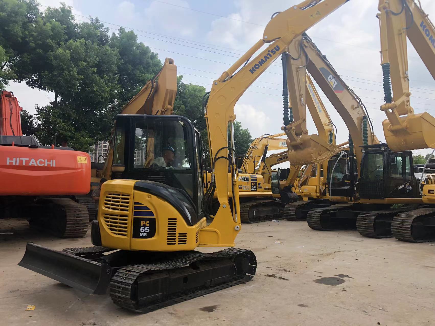 Original Japan Mini Komatsu Excavator 5.5 Ton PC55 PC55MR-2 PC56 PC35mr PC40mr PC78us
