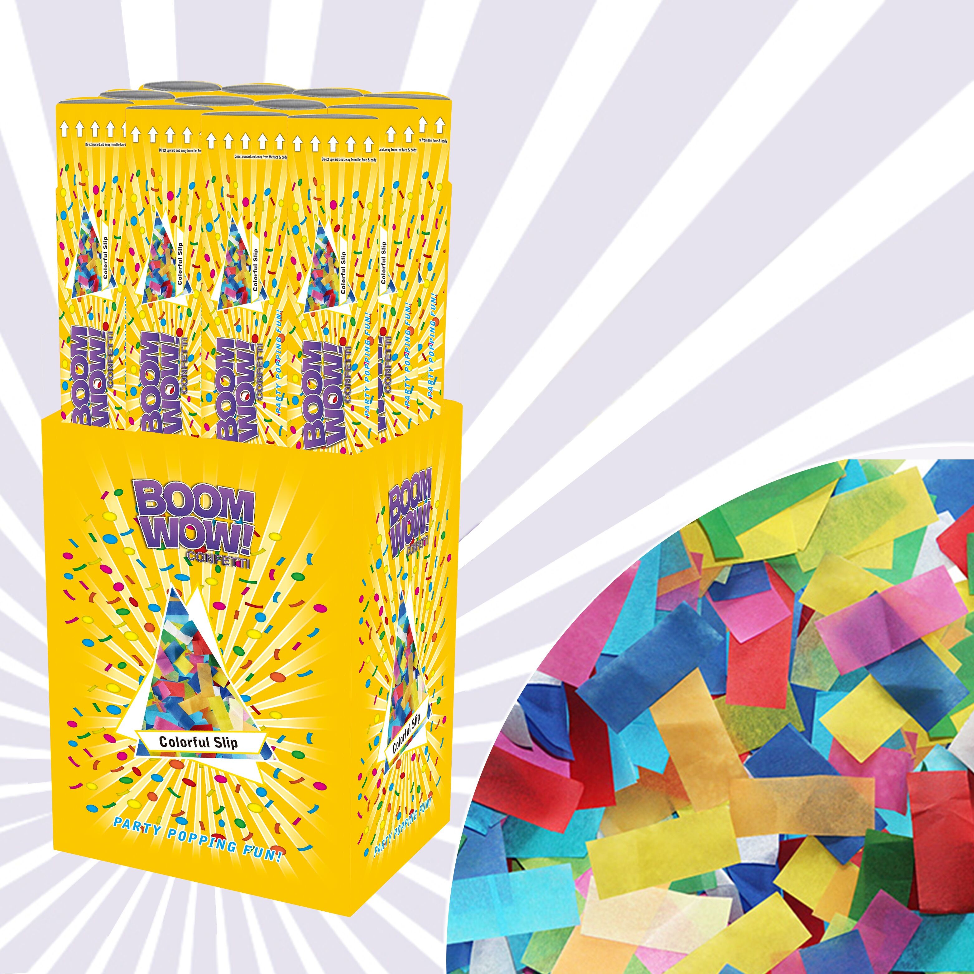 Boomwow 12 Pack Environmentally Friendly Confetti Cannon