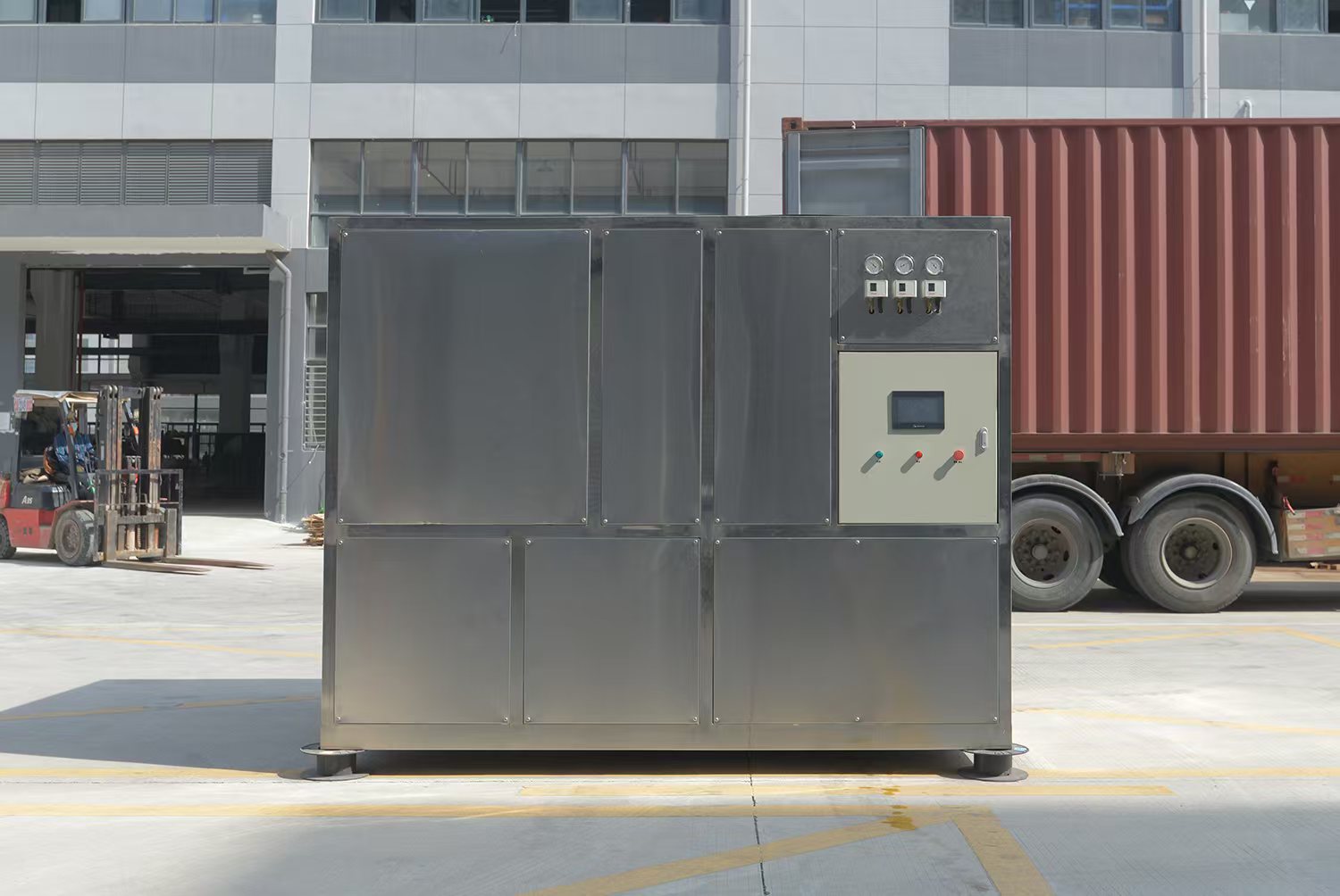 20.09KW Compressor Power Ice Machine for Commercial and Industrial 5 Tons 5000kg Big Ice Cube Block Maker