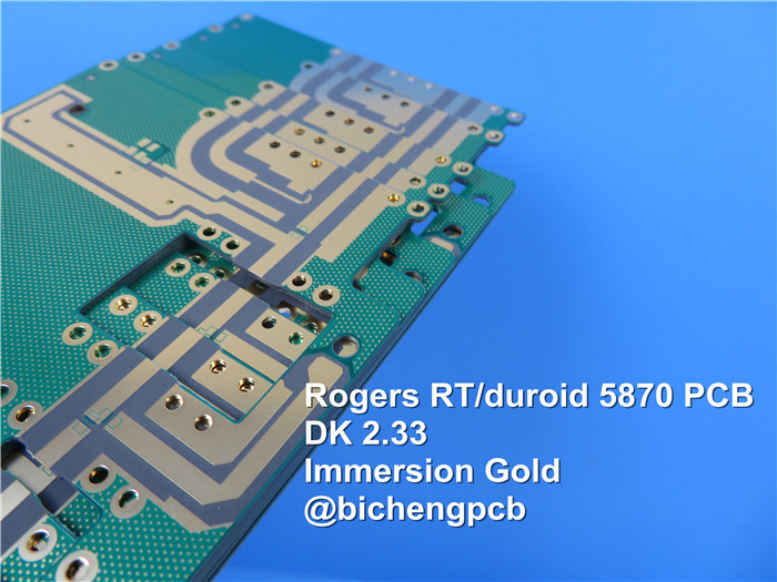 Rogers RT/Duroid 5870 White Silkscreen 0.4mm High Frequency PCB Design OSP Surface Finish PCB