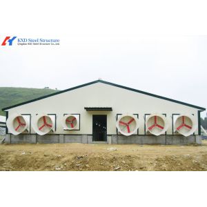 Buy cheap Steel Structure Broiler Chicken House with Automated Feeding System product
