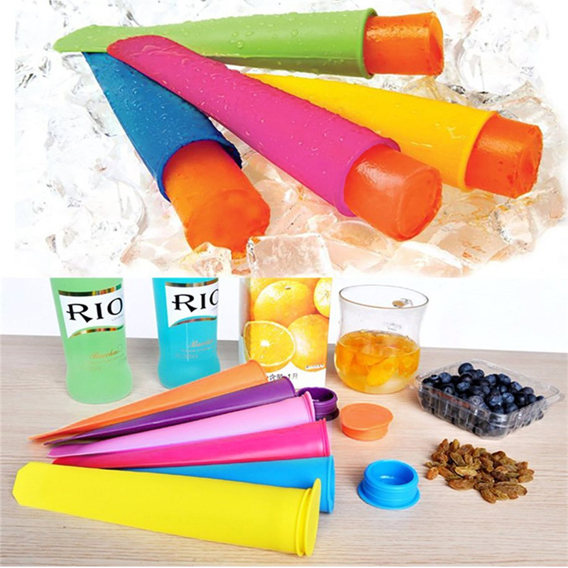 OEM Custom Silicone Ice Cream Pops Popsicle Molds Lollipop Freezer FDA