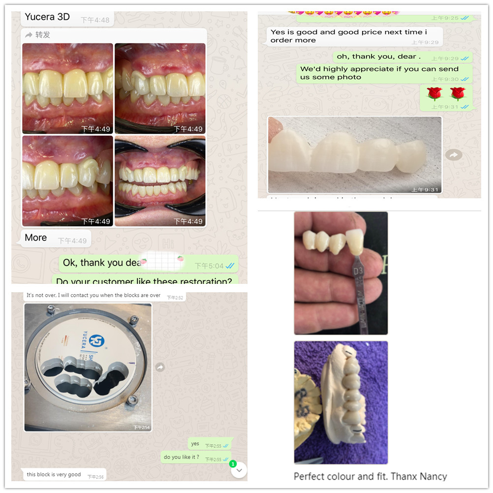Yucera Multilayer Zirconia Block 57% Translucent 3D Pro For CAD CAM System