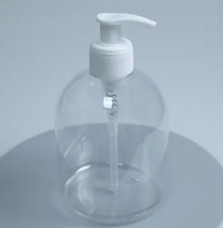 Transparent 500ml Hand Sanitizer Bottle With Spray Pump For Instant Hand Wash Gel
