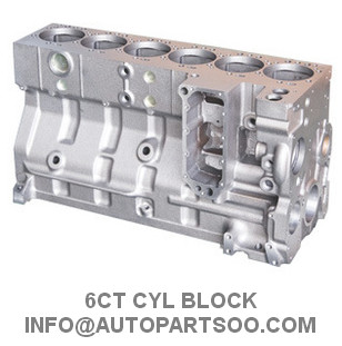 6CT Cylinder Block Double Thermostat and Spare Parts For Cummins TS 16949