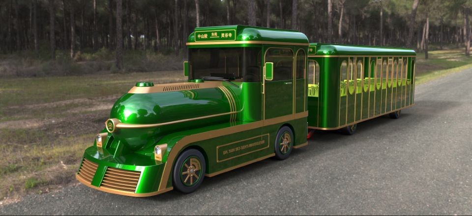 Diesel Power 42 Seats Small Trackless Train For Amusement Park Low Emission