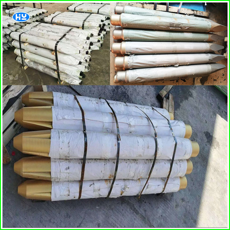 Flat Head Blunt Hydraulic Breaker Chisels 200mm 60 Tons Excavator Rock Breaker Chisel