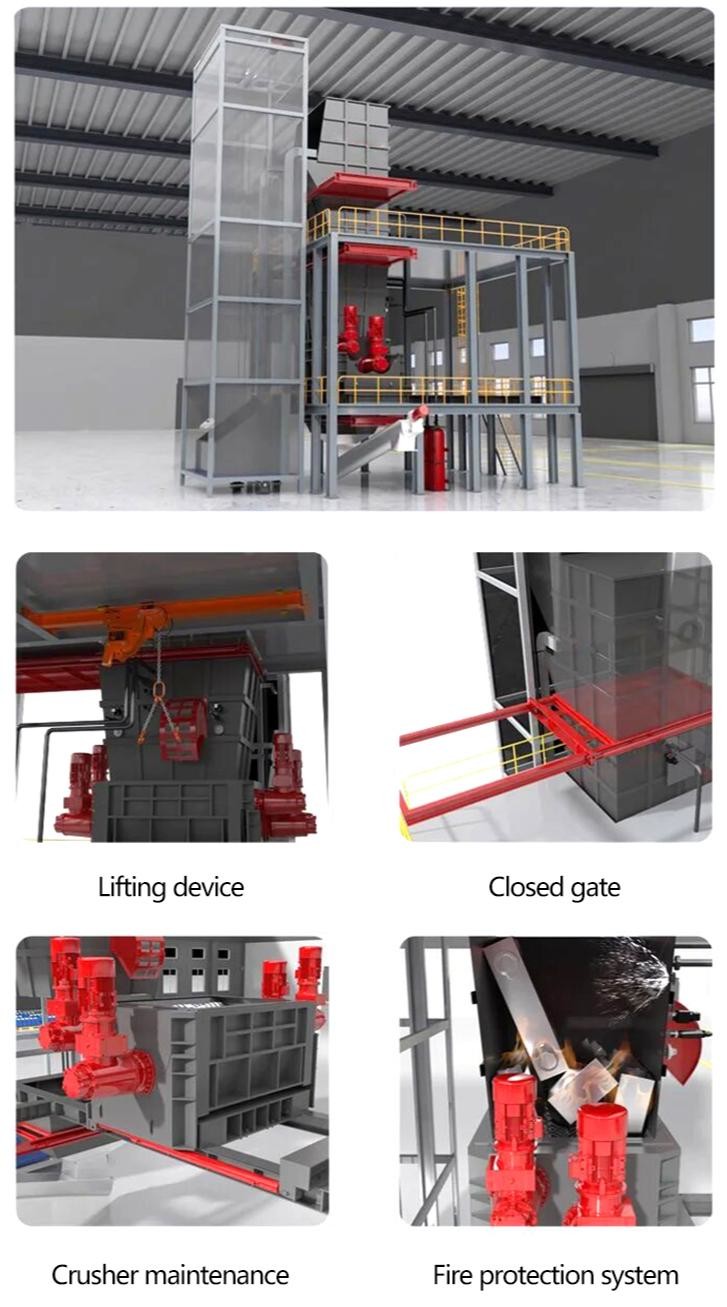 Waste Lead Acid Lithium Ion Battery Recycling Machine Production Line Customized