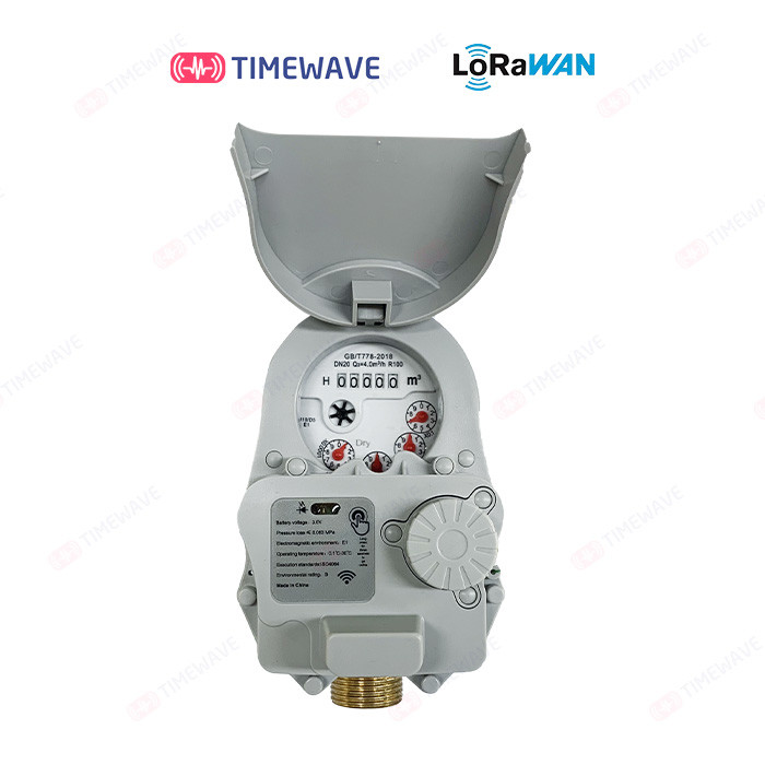 Lorawan Wireless Cold Hot Water Flow Meter Remote Control With / Without Valve