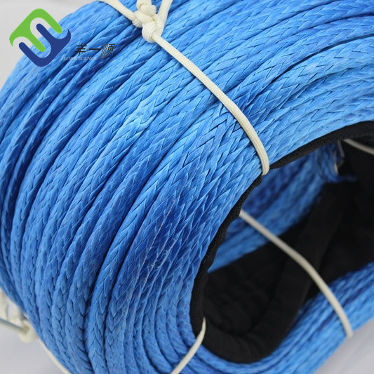 Braided HMPE Fiber Rope 12 Strand UHMWPE Rope UHMWPE Marine Rope