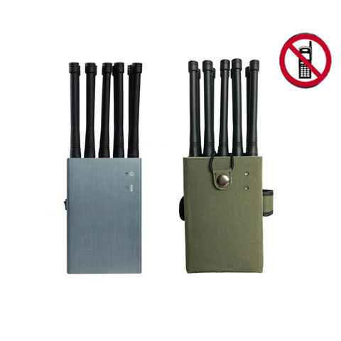 Mobile phone jammer 5G 10 Bands 10W GPS/WIFI Jammer with Car Charger Work 2.0+ Hours 5.1-5.8GHz