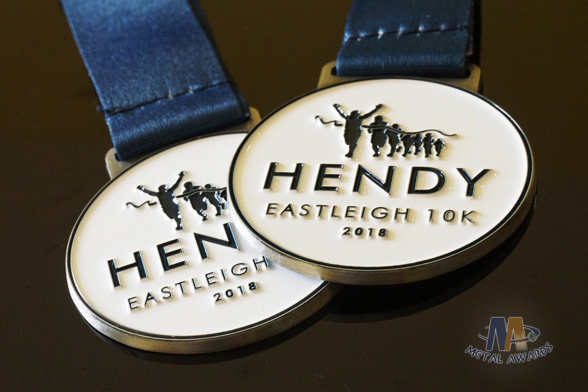 Run Run Or 10K Marathon Custom Award Medals HENDY Sports Logo Filling Soft Enamel