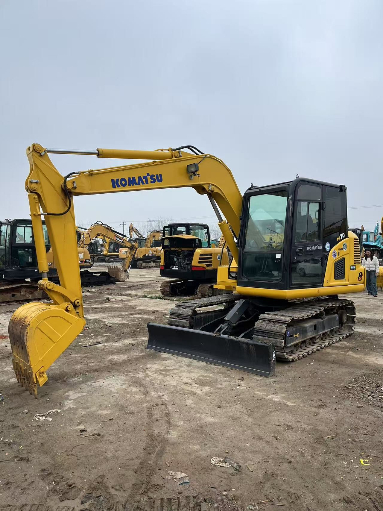 Used Komatsu P70 Excavators Compact and Versatile 7 Ton Hydraulic Crawler Digger