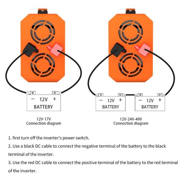 8000W 12V 24V To 110V 220V Inverter Charger Dc To Ac Portable Handle Pure Sine Wave Power Inverter for Camping/Car/Home