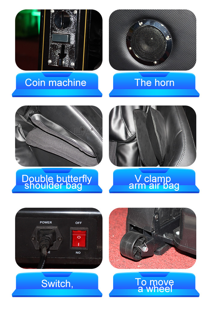 Electric Total Body Shiatsu Recliner Massage Chair Amusement Coin Operated