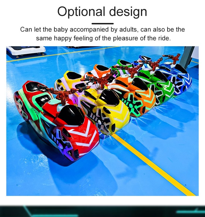 1 Player Kids Bumper Car Luxury Luminous Prince Racing Motorcycle