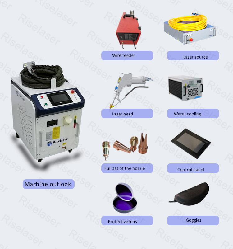 Handheld Laser Soldering Machine 1500w GW CW Fiber Laser For Iron