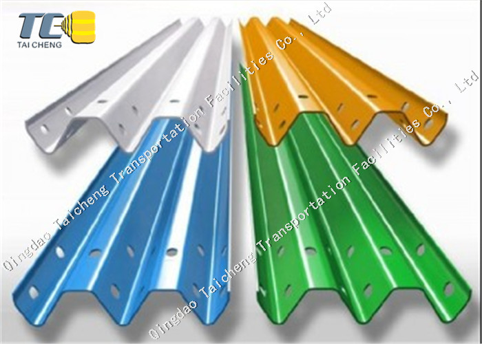 Traffic Thrie Stainless Steel Metal Beam Crash Barrier Weather Resistant