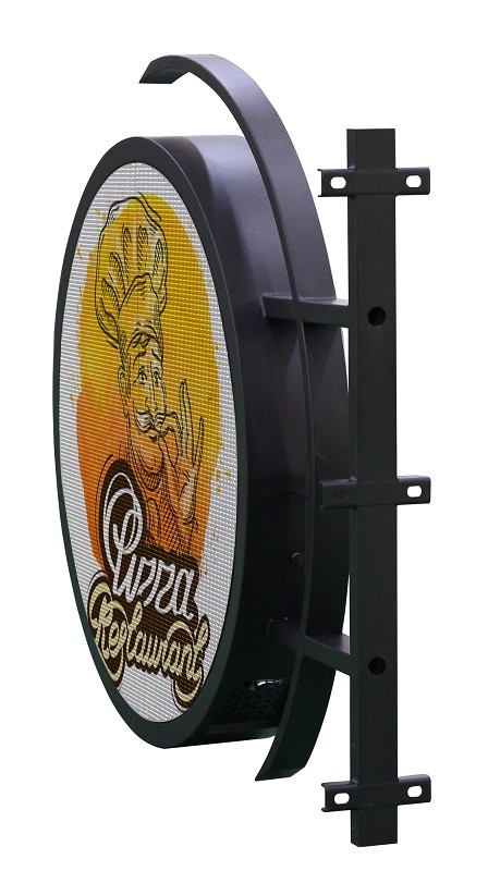 P4.7 Outdoor Single Side LED Screen Logo Advertising Round LED Poster Display