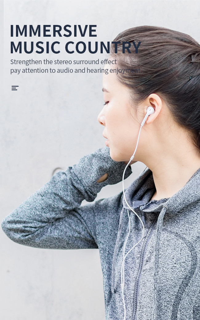 1.2M Lihtning Super Bass RT E02 Wired Earphones For Running