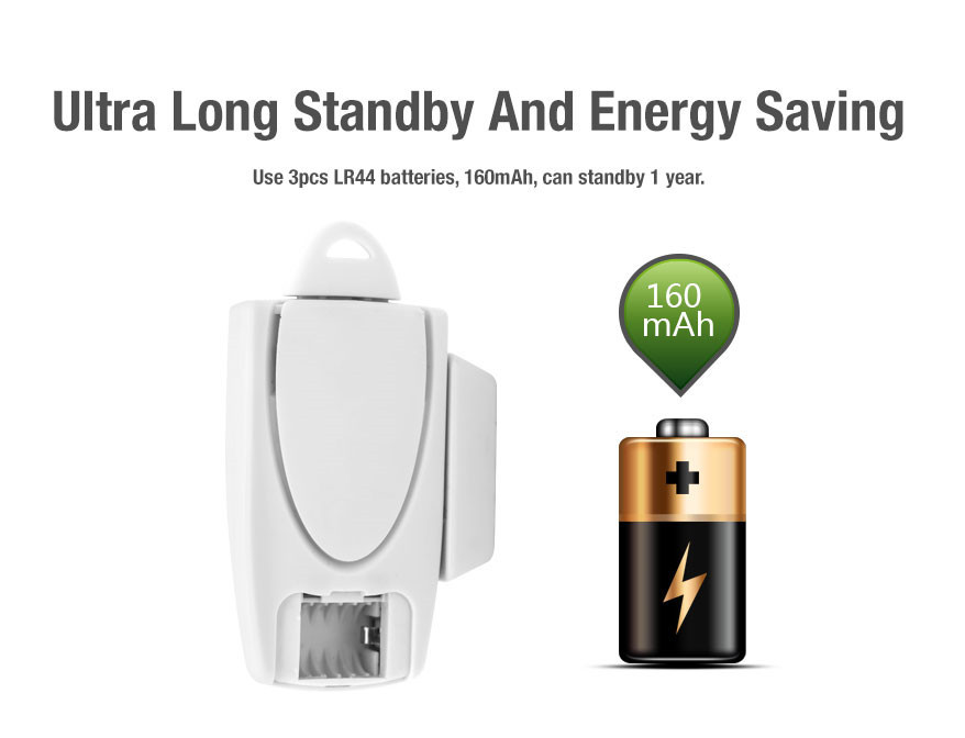 120dB Door&Window mini Alarm with Key,2 Ways Alarm,Long Standby CX83