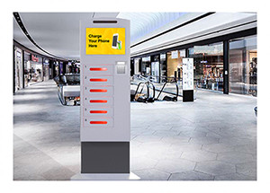 Coin Operated Cell Phone Charging Kiosk Digital Lockers For Shopping Mall