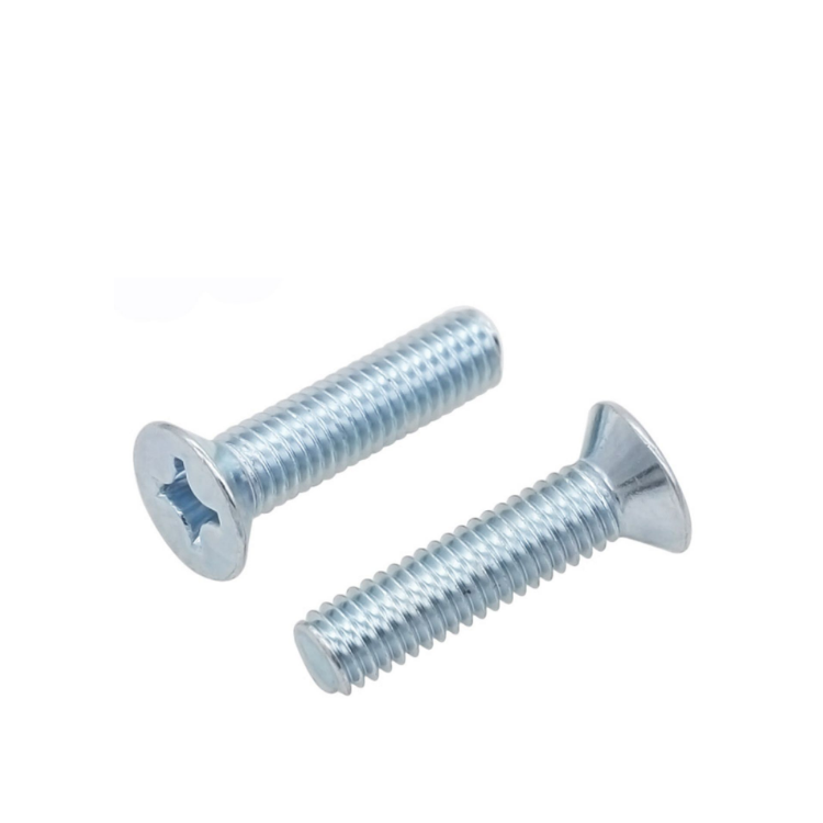Flat Head Black Zinc Cross Machine Screws DIN965 with ISO9001 2015 Certification