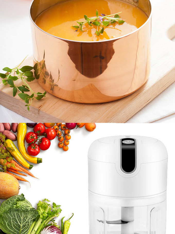 304 Stainless Steel Small Vegetable Chopper With 37W DC Motor PE
