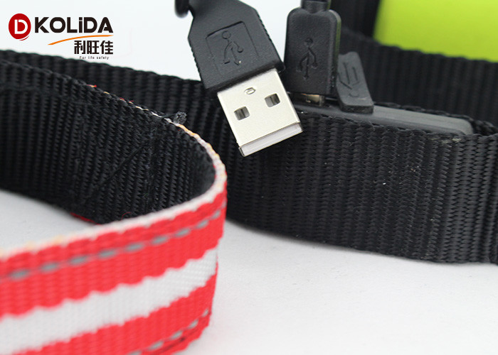 Large Adjustable Safety Rechargeable LED Dog Leash And Collar Set 120cm