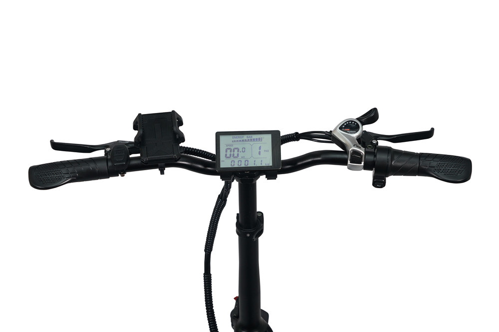 LCD Display 750W 20" Electric Fat Bike Folding Frame 48V 15Ah Full Suspension Ebike Rear Hub Motor