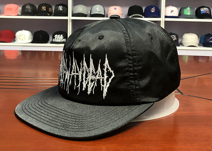 Customized Design black embroidery the beat of music logo Sports Snapback Hats Caps