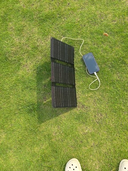 Customizable 3-Foldable Portable Solar Charger Made Of 600D Polyester Bag