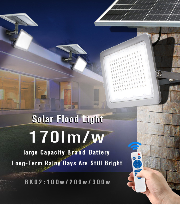 CE Garden IP65 Outdoor Waterproof 50W Solar Flood Light