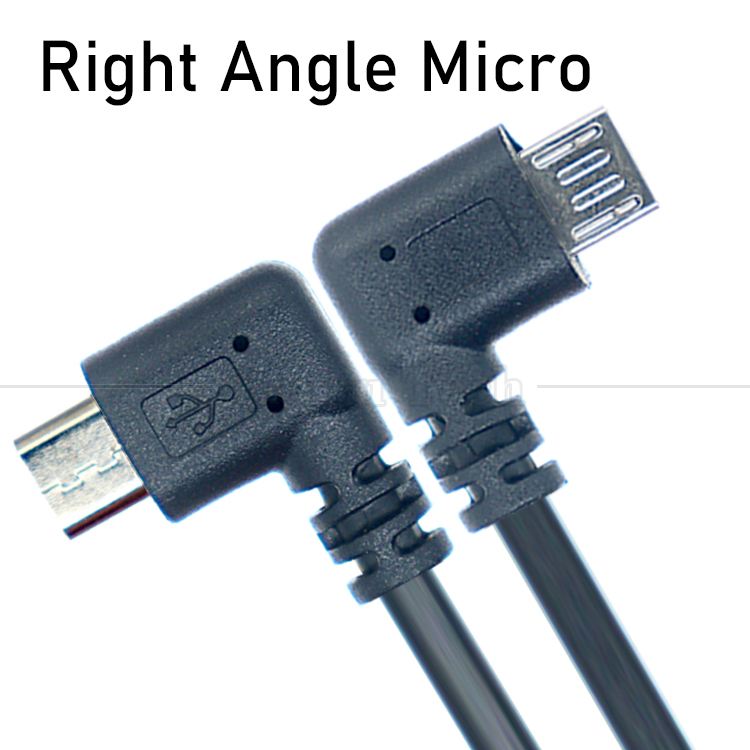 1M 2M 3M 1A 2A 3A Data Charging 90 Degree Right Angle USB Micro Extension Cable for Phone Tablet