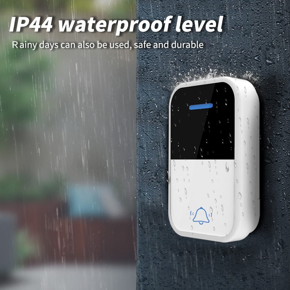 Waterproof Outdoor Wireless Doorbell Modern Kinetic Jingle Bell