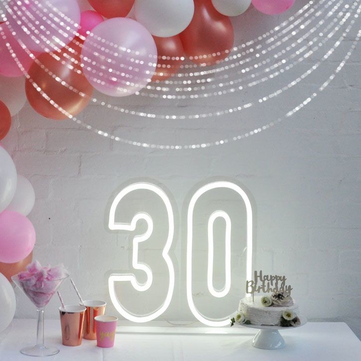 Birthday Large Numbers Large Light Up Letters Custom Neon Sign Party Items Led Lights Led Neon Custom