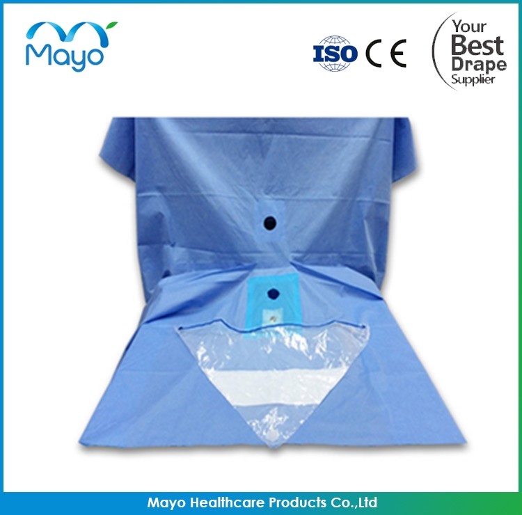Disposable Surgical TUR Drape Urology Drape With Finger Cot