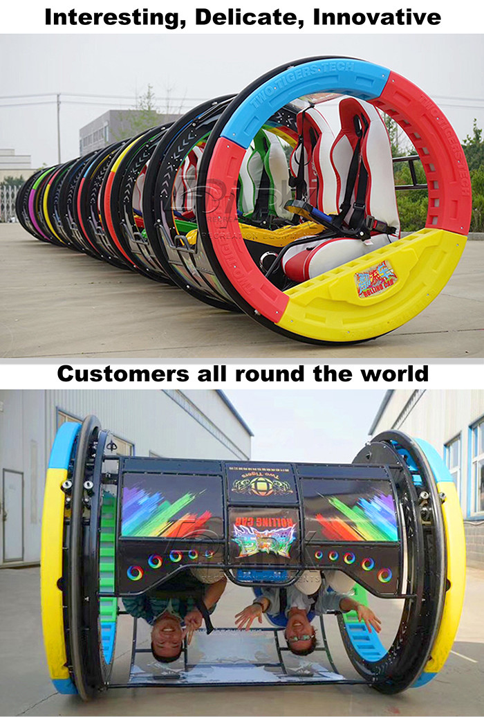 48V / 20A Rolling Car Game Machine With Seats In Playground And Amusement Center