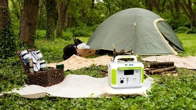 Portable Power Station,300Wh/292000mAhSolar Generator,Lifepo4 Battery Power Supply 300W Peak 500W with USB-C ,PD60W 4