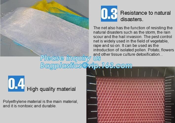 100% new HDPE insect mesh / anti bird net for apple trees,greenhouse anti insect net for plant, agriculture net Anti-ins