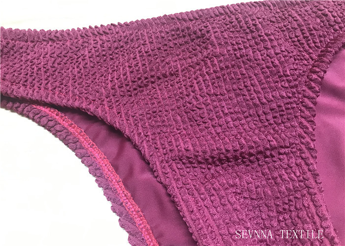 Swimwear Textiles Repreve Fabric Jacquard Textured Knitting 2 Way Stretch