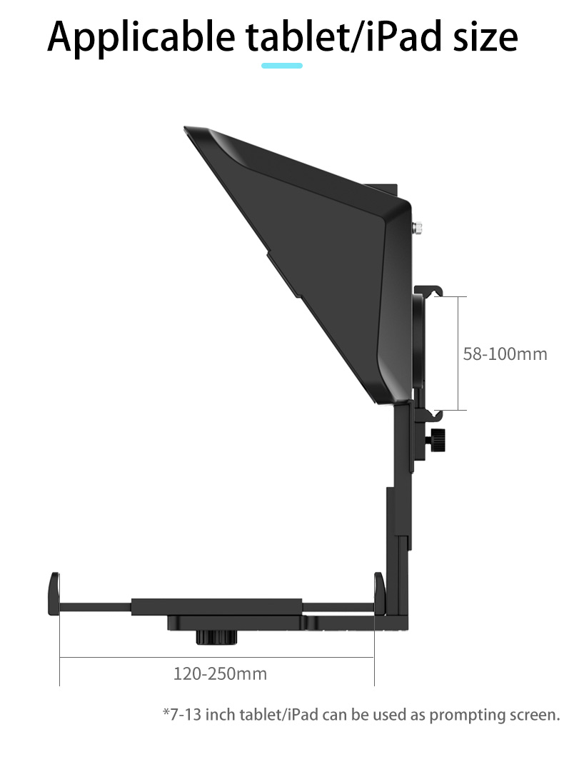TYSTVideo Universal Mobile Phone Teleprompter for Tik Tok Live Lightweight and Portable