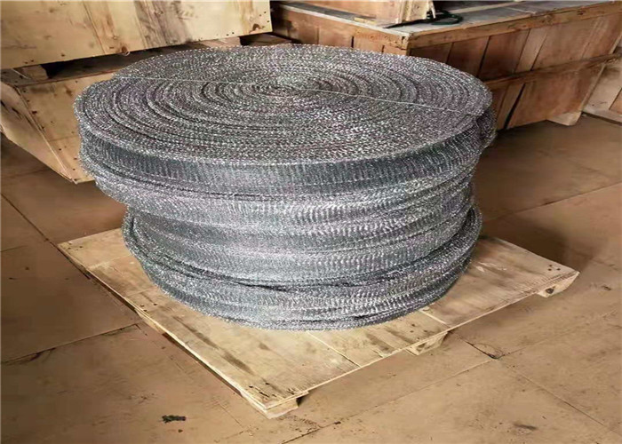 OEM Single Wire Knitted Mesh Fabric Stainless Steel 0.23mm 25mm Width For Filtration